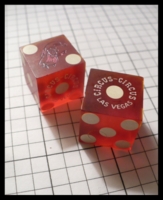 Dice : Dice - Casino Dice - Circus Cirsus Pair Las Vegas Ebay Sept 2009